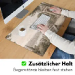 Terras - Stad - Uitzicht - Rivier Muismat XXL klein -ysfeer3_duits