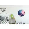 Kat - Trap - Gebouwen - Schaduwcontrasten Wandcirkel aluminium klein -kinderkamer