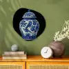 Pot - Delfts Blauw - Bloemen Wandcirkel Organisch Forex 3mm klein -sfeer2