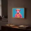 Koe - Bloemenkrans - Oorhangers - Kimono Light Box met batterij (Wandlamp) middel -sfeer1