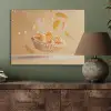 Peach - Eten - Taart - Oranje PET vilt klein -sfeer2