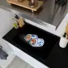 Sushi - Delfts blauw - Rijst - Vis - Elegant Inductie beschemer met haakjes klein -sfeer1