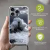 Golf - Vuurtoren - Schuimend water Hoesje iPhone 16 Pro Max met koord klein -sfeer2_NL