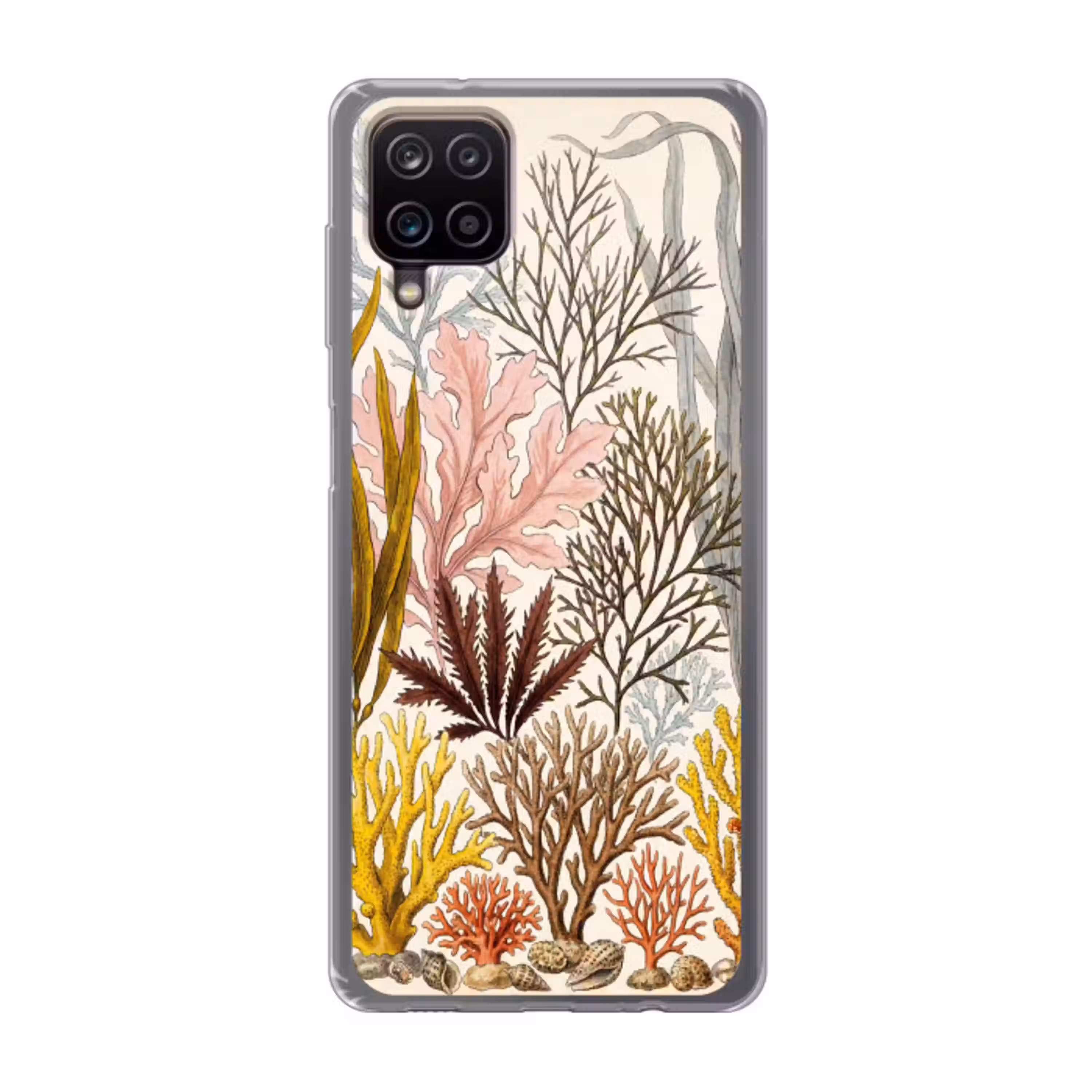 Natuur - Onderwater - Botanisch - Vintage - Kleurrijk Telefoonhoesje Samsung Galaxy A12 klein -3d