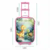 Dino - Schildpad - Jungle Kinderkoffer - Roze klein -productfoto_formaten