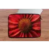 Close up - Bloem- Rood laptophoes neopreen klein -tafel