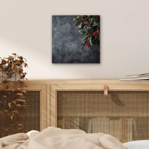 Winter - Hulst - Kerst - Beton aluminium wit klein -sfeer3