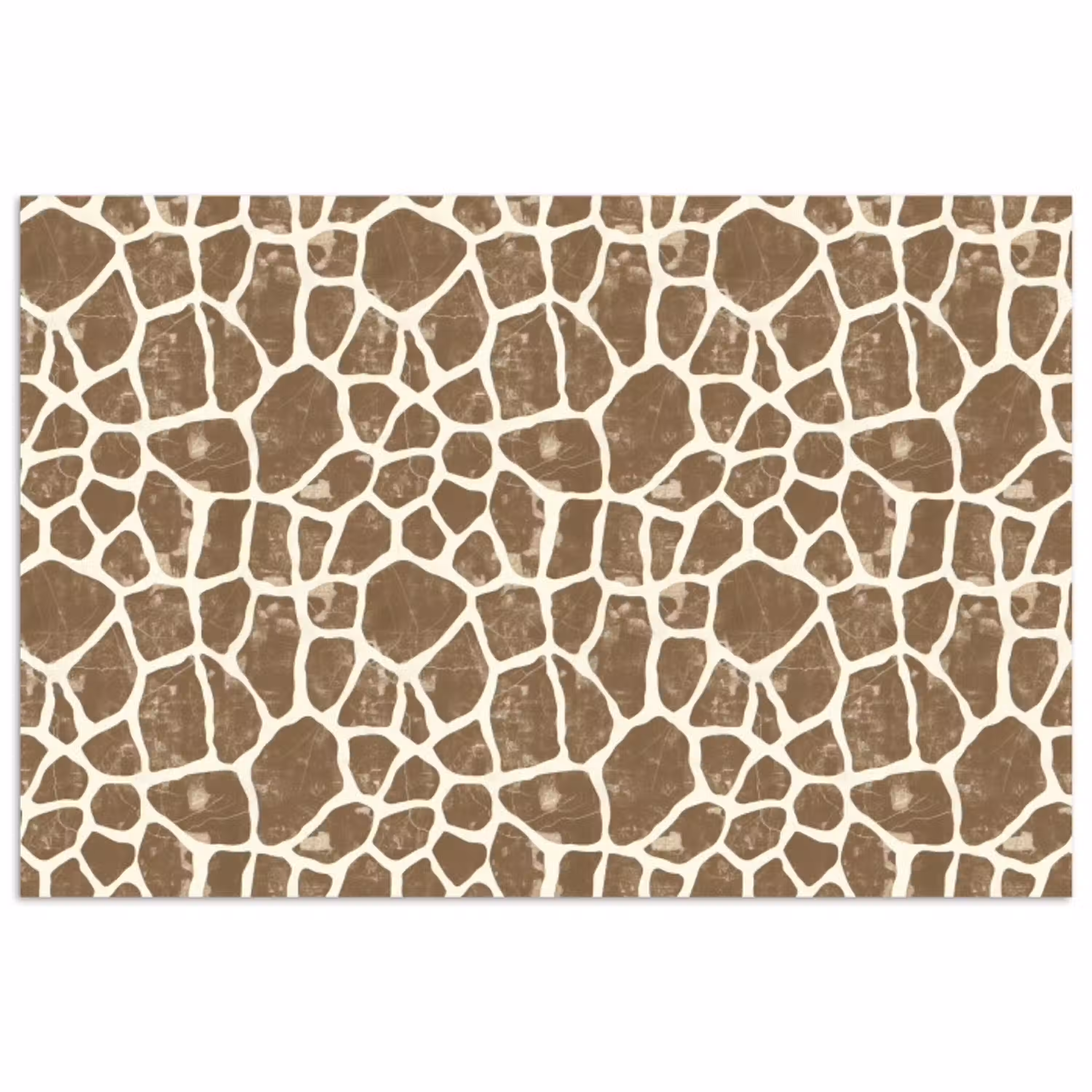 Giraf - Klassiek - Bruin poster papier klein 62 -3d