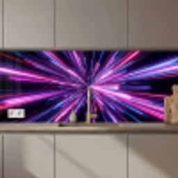 Lichtsnelheid - Ruimte - Roze - Paars keuken achterwand 2 middel zz_3dshopping