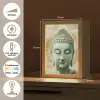 Buddha - Mandala - Modern - Spiritualiteit Light Box met kabel (Tafellamp) klein -USP_NL