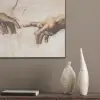 Adam - Michelangelo - Schilderij - Creation of Adam PET vilt klein -sfeer6_closeup