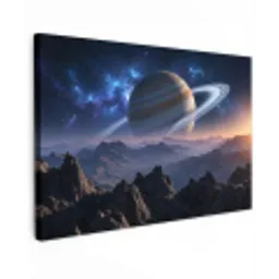 Fantasy - Kosmos - Landschap canvas 2cm klein -z3d