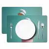 Roodborstje - Vogel - Koksmuts - Sokkel Placemat vinyl groot -zzsfeer2_Kitchenyeah-website
