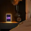 Neon - Love - Valentijn Light Box met kabel (Tafellamp) klein -sfeer1