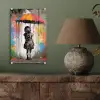 Meisje - Kunst - Paraplu - Graffiti - Kleuren - Muur plexiglas 5mm klein -sfeer3