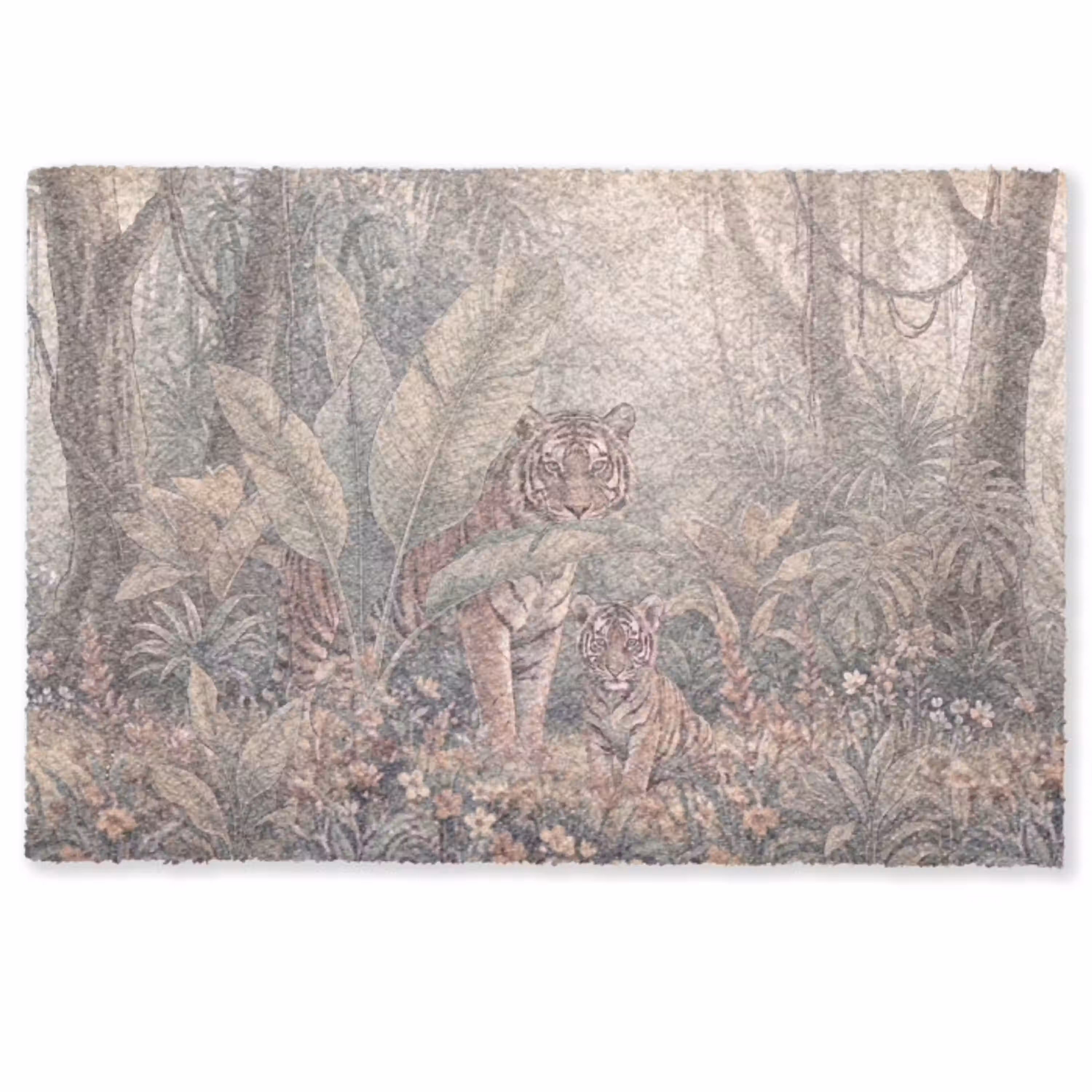 Tijger - Welp - Jungle - Illustratie - Dieren Deurmat klein -zkaufland3d