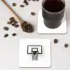 Basketbalbord - Minimalistisch - Zwart onderzetter kurk middel -sfeer2