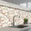 Kersenbloesem - Mus - Roze keuken achterwand 2 middel 871 -3d_schuin