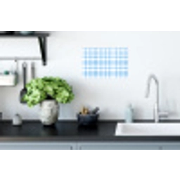 Ruit - Patroon - Blauw Muursticker klein 286 -keuken
