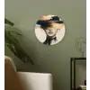 Vrouw - Hoed - Verf Wandcirkel plexiglas klein -sfeer3
