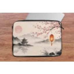 Zon - Japans - Traditioneel laptophoes neopreen klein -tafel