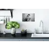 Chic - Vrouw - Zwart - Wit Muursticker klein -keuken