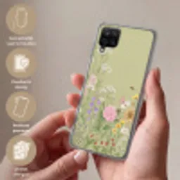 Botanisch - Bloemen - Kleurrijk Telefoonhoesje Samsung Galaxy A12 klein -sfeer3_NL