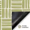 Vlecht - Patroon - Groen Deurmat klein 898 -antislip_NL
