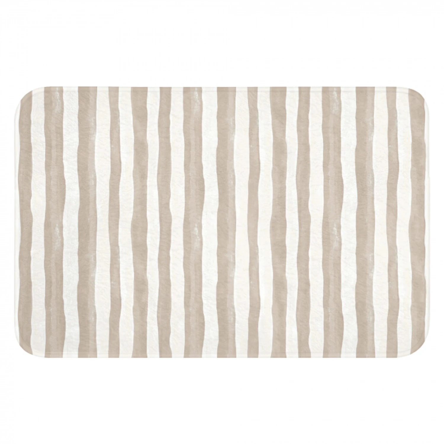 Minimalistisch - Strepen - Beige Badmat klein 997 -3d