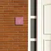 Oudroze - Sierlijk Naambord Vierkant klein -sfeer3-XS