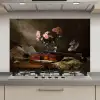 Viool - Rozen - Roze - Bloemen - Stilleven keuken achterwand spatscherm klein -3d_website