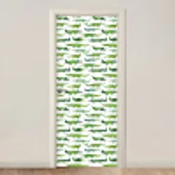 krokodillen - Speels - Groen deurposter klein 289 -3d_beige