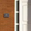 Grijs - Klassiek Naambord Rechthoek middel -sfeer3-rechthoek-S