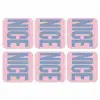 Nice - Paars - Roze onderzetter kurk middel -3d