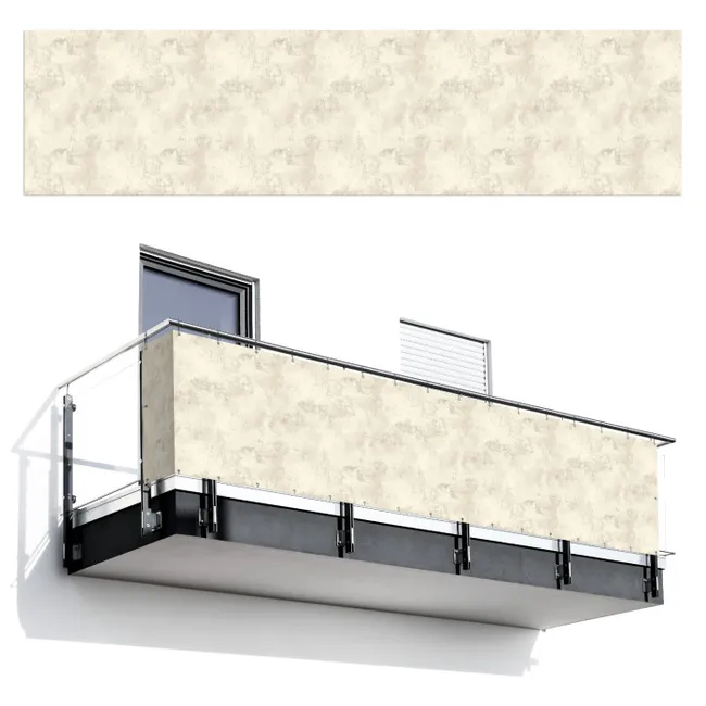Balkonscherm - Patroon - Organisch - Beige