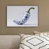 Chilipeper - Keramiek - Blauw canvas 2cm klein -sfeer3