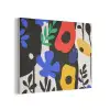 Bloemen - Bladeren - Abstract - Zwart PET vilt klein -3d