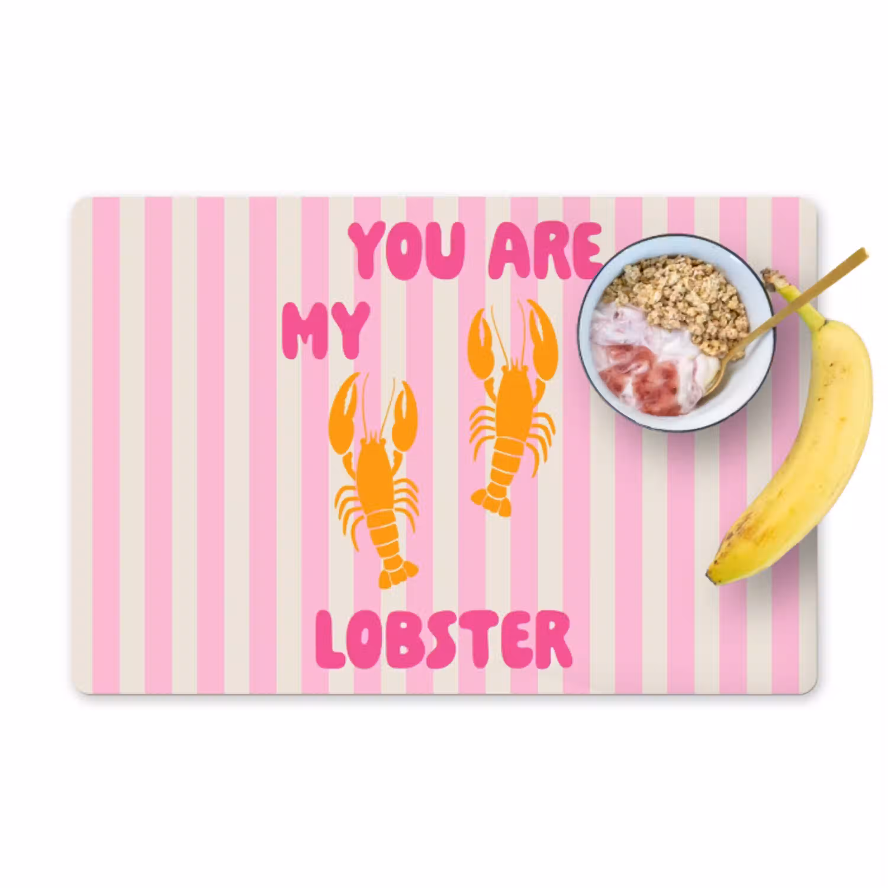 Lobster - Love - Valentijn Placemat vinyl groot -zzzproduct_Kitchenyeah-website