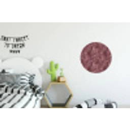 Bladeren - Patroon - Paars Wandcirkel aluminium klein 190 -kinderkamer