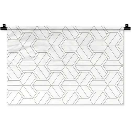 Design - Geometrie - Patroon - Lijn Wandkleed katoen klein 269 -zz3d