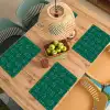 Donkergroen - Gezichten - Katten - Kleuren Placemat vinyl groot 368 -zzsfeer5_Kitchenyeah-website