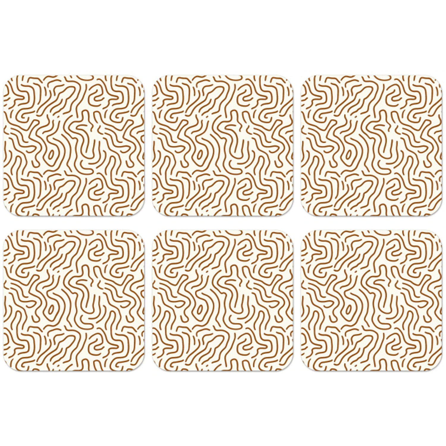 Minimalistisch - Patroon - Terracotta onderzetter kurk middel 366 -zkaufland3dotto