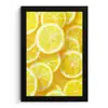 Citroenen - Geel - Zomers - levendig fotolijst zwart zonder passe partout klein -3d