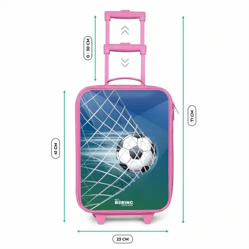 Bal in het goal Kinderkoffer - Roze klein -productfoto_formaten