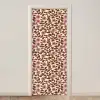 Bloemen - Bladeren - Kleurrijk deurposter klein 289 -3d_beige