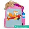 Vos - Vliegtuig -  Vliegen Kinderrugzak - Roze middel -inhoud_NL
