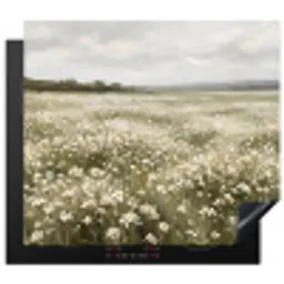 Illustratie - Landschap - Wit Inductie beschermer vinyl 3mm middel -3d