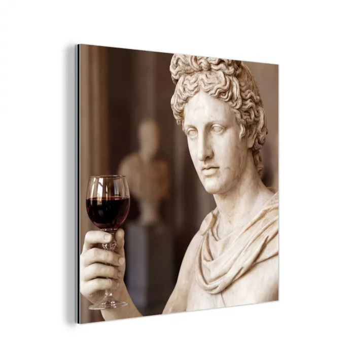 Klassiek - Marmer - Wijn aluminium wit klein -3d