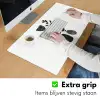 Japandi - Zwart - Abstract Muismat XXL klein -sfeer3