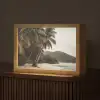 Eiland - Palmboom - Zee Light Box met kabel (Tafellamp) klein -z3d_website